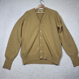 Vtg 60’s Falcon Sportswear Men’s Acrylic Terry Cloth Cardigan Sweater Preppy
